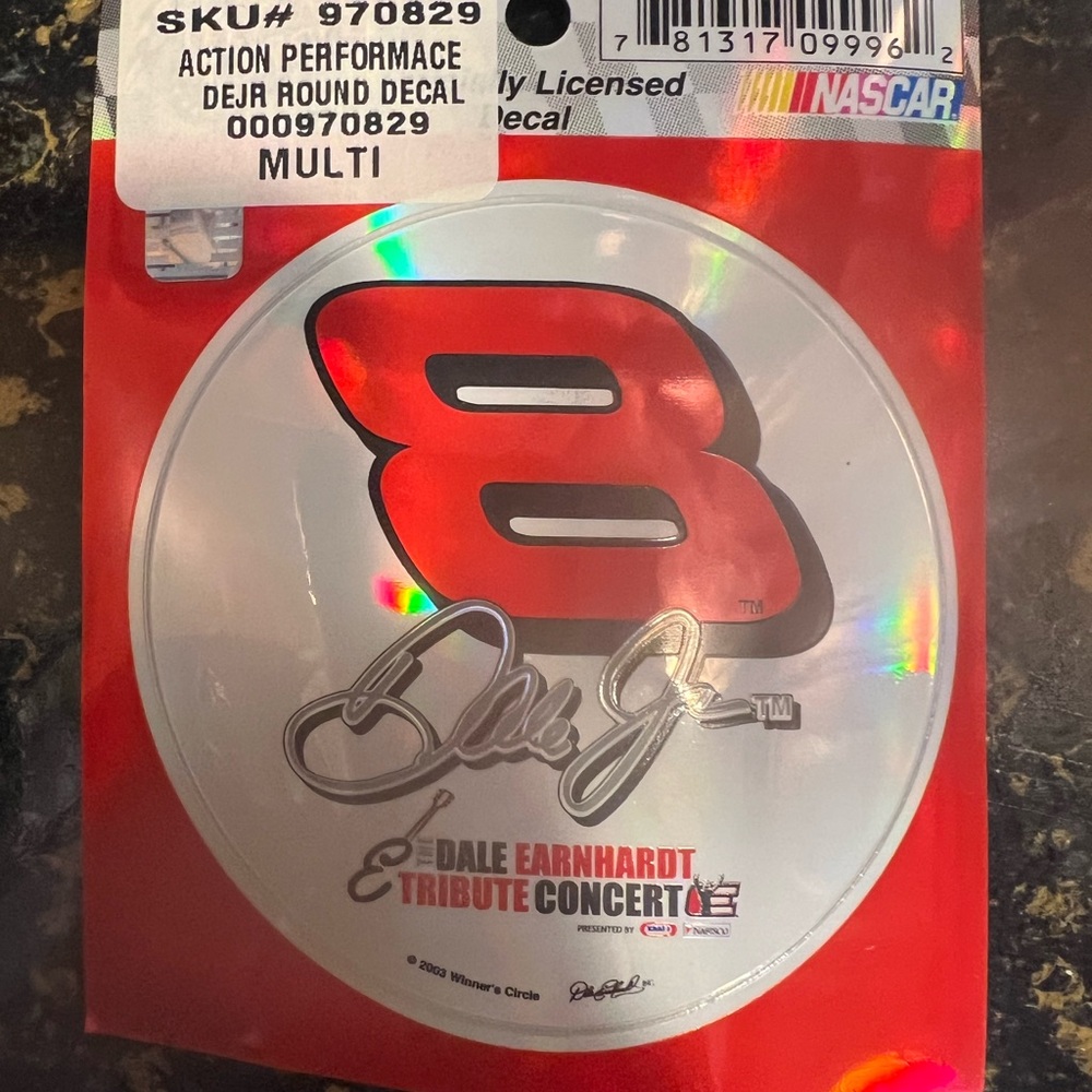 Dale Earnhardt Jr. Tribute Concert Decal by Action Performance